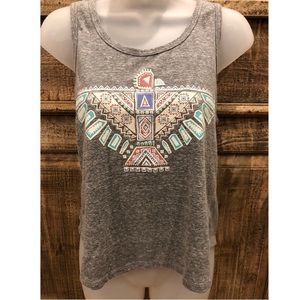 Grey Tribal Racerback Tank